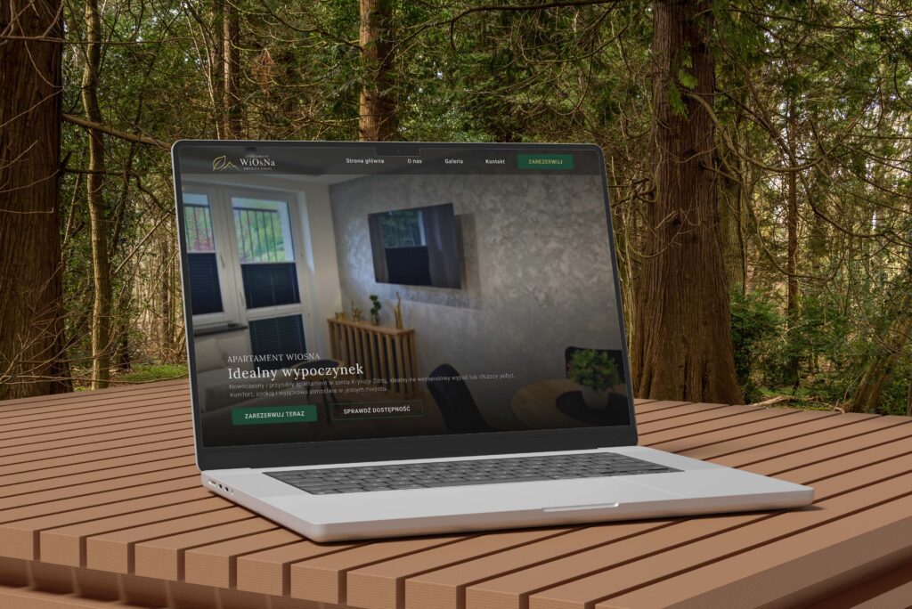 Apartament Wiosna - Projekt strony internetowej